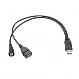 USB male to 1USB female and RCA female cable